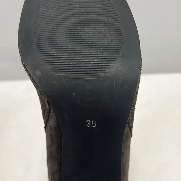 Gem's Chelsea high heel boots in brown leather pull on suede size 39 NWT - Picture 11 of 11